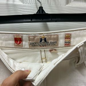 juicy couture white mini skirt, size 32